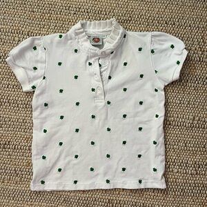 White and Green Kids Shirt☘️